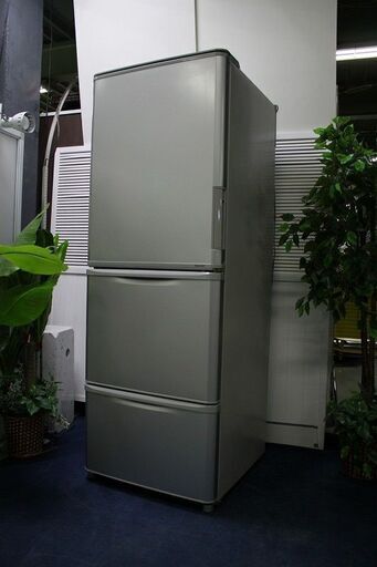 R2240) SHARP 中古 シャープ 3ドア SJ-W352E-S 冷凍冷蔵庫 350L  どっちもドア 2019年製! 冷蔵庫 店頭取引大歓迎♪