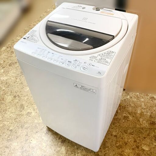 TOSHIBA/東芝 洗濯機 6.0kg AW-60GM 2014年製 風乾燥機能付