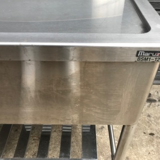 ステンレス製 1槽シンク 一槽水切付シンク BSM1-126R 1200×600×800 シンク 流し台 飲食店 店舗