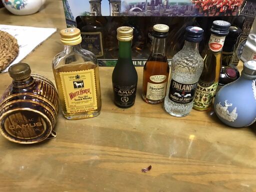 酒25本セット ナポレオン カミュ コニャック スコッチ ウイスキー ミニ