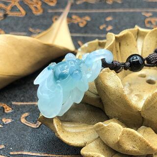 福袋 ネックレス 蜜蜂 本翡翠 氷ヒスイ 緑色 誕生日プレゼント 縁起物