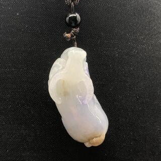 福袋 ネックレス 牛 氷ヒスイ 本翡翠 ラベンダー色 三色 誕生日