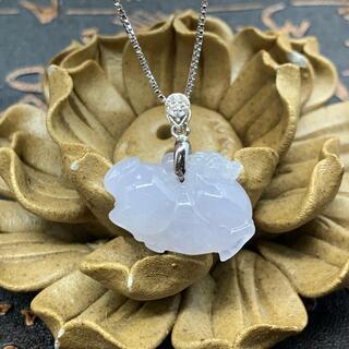 福袋 ネックレス 馬 本翡翠 氷ヒスイ 緑色 誕生日プレゼント 午年