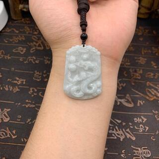 福袋 ネックレス 蛇 本翡翠 緑色 誕生日プレゼント 天然石 縁起物 本物保証