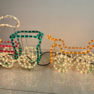 汽車型　クリスマスチューブライト　長さ85×幅21×高さ42cm...