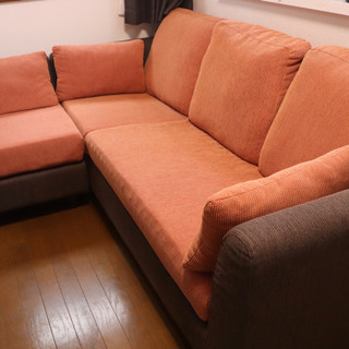 超美品】横長L字ソファー