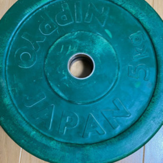 ベンチプレスアイロテックレギュラーバーベルシャフト&NIPPYOラバープレートセット69kg