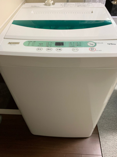 全自動洗濯機 ヤマダセレクト 2019年製 4.5kg