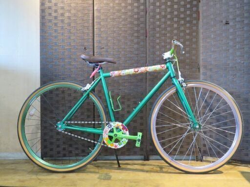 ■SCHWINN CUTTER シュウィン カッター グリーン シングルスピード タイヤバリ山! ピストバイク 自転車 札幌発