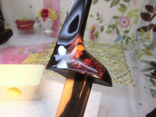 現品販売 350.000円 新品未使用 沖縄三線専用棹 八重山黒檀棹