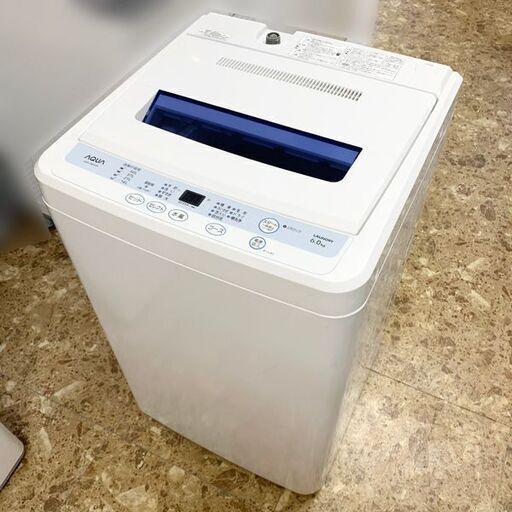 AQUA/アクア 洗濯機 6.0kg  AQW-S60A 2012年製 風乾燥機能付