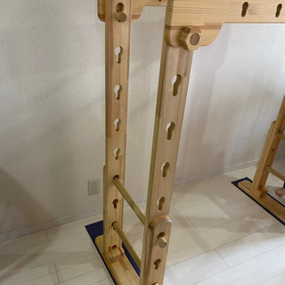 室内用木製うんてい　子供にピッタリ！一年利用、問題なく利用可能です！