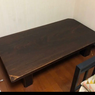【ネット決済】高級木製テーブル　総天然木