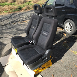 ★keiワークスOEMマツダラピュタSターボ純正レカロシート左右 運転席のみシートヒーター付