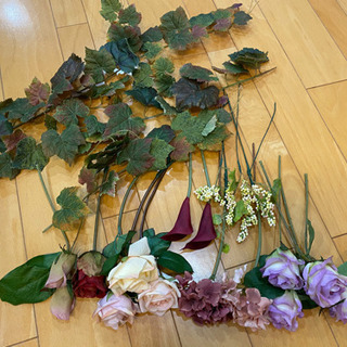 名古屋大須購入造花葉っぱセット