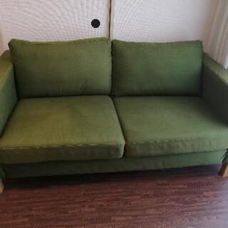 IKEA製ソファ　緑　3~4人掛け