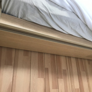 IKEA MALM ダブルベッド　引き出し・マットレス付
