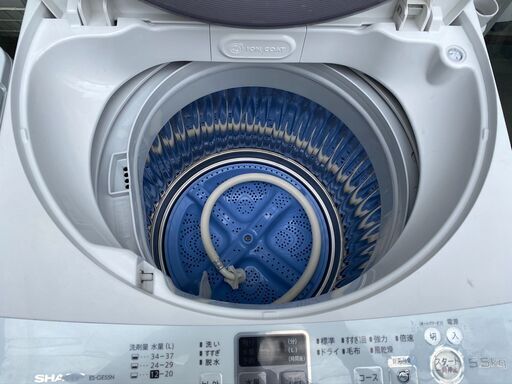 保証付き　シャープ　洗濯機　ES-GE55N-S   リサイクルショップウルカウ　高津