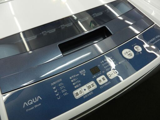【配送・設置無料】セット割引有り★超美品★2019年製 AQUA アクア AQW-BK45G 全自動洗濯機