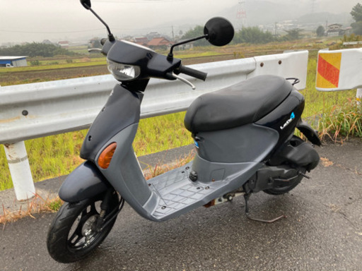 【売約済】実働 BT新品 リアタイヤ新品  スズキ CA45A レッツ4 4スト インジェクションバイク 原付 スクーター 紺