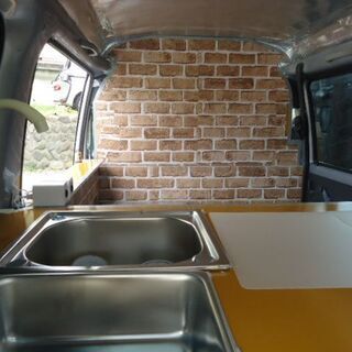 内装、インテリア シンク（大 42x37） 水道セット 移動販売車 
