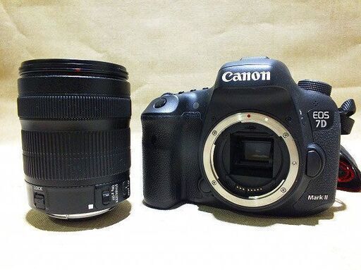 【苫小牧バナナ】キャノン/Canon デジタル一眼レフカメラ EOS 7D Mark II EF-S18-135 IS USM レンズキット 動作確認済み♪