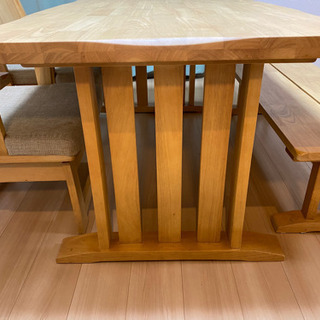 ダイニングテーブル　4点セット　150×89