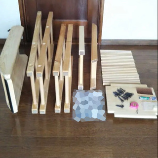 組み立て式 木製滑り台付きジャングルジム