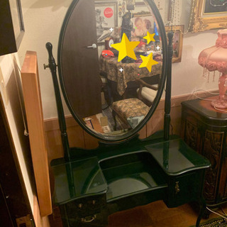 中古アンティークドレッサー西洋クラシカル 猫脚 ドレッサー 鏡台