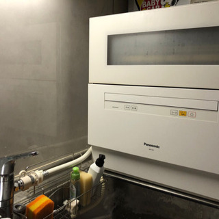 Panasonic食洗機2017年製NP-TH1-w［分岐水栓、シンク台、説明書あり 