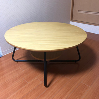 テーブル　丸テーブル 90㎝ 【ナフコ】