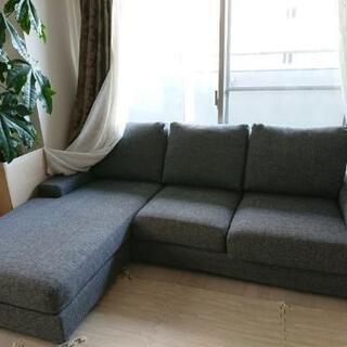 【美品】ニトリ3人掛けソファ 3人掛けソファ ニトリ カウチソファー 3人がけ