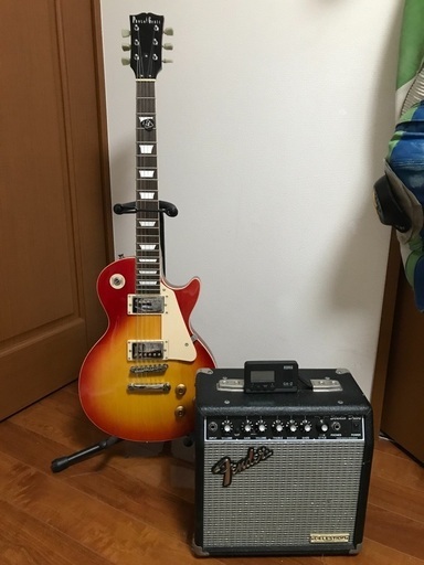 photogenicレスポール風+Fenderアンプ