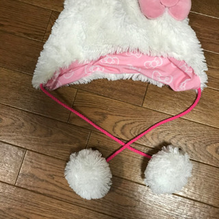 ユニバ　キティちゃん　かぶりもの　帽子