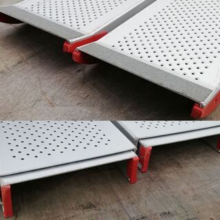 中古品★車椅子用スロープ ESKスライドスロープ 2m（2本1組）ESK200R 中古品☆車椅子用スロープ ESKスライドスロープ 2m（2本1組）ESK200R