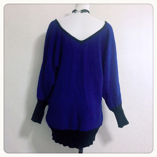 ご購入者様決定【Gixlstyle 】オフショル ドルマンニットチュニックセーターLサイズOK