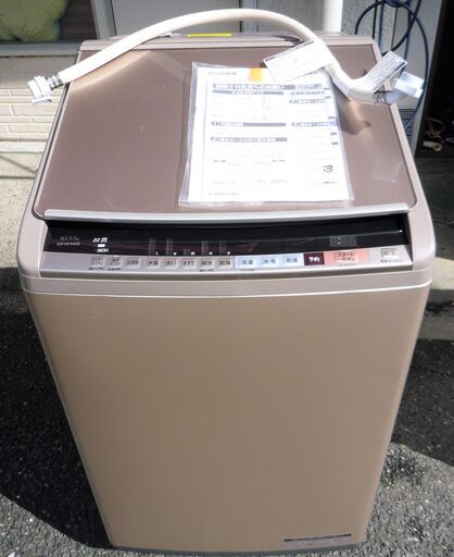 ☆日立 HITACHI BEAT WASH BW-DV100B 10.0kg 電気洗濯乾燥機◆2017年製・大家族の皆さんお待たせしました！人気のビートウォッシュ