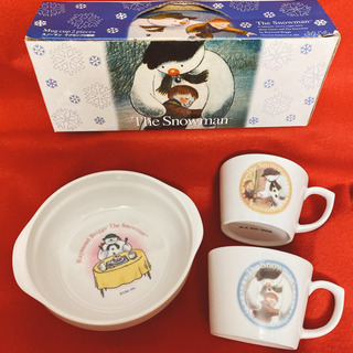 The snowman スノーマン　マグカップとお皿セット