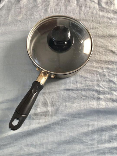 手持ち鍋　片手鍋　直径15cm　テフロン加工