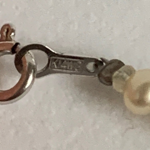 【未使用】真珠 パールネックレス 金具部分ホワイトゴールド