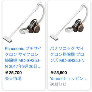 【ネット決済・配送可】Panasonic サイクロン式電気掃除機