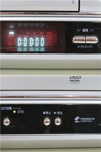 SHARP シャープ VHS,DVD一体型ビデオプレーヤー DV-NC750 リモコン付き 2007年製