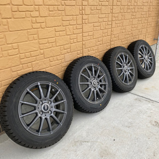 155/65R14 スタッドレスタイヤホイール付き4本セット ダンロップ 