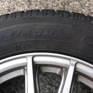 ✨美品✨15インチアルミホイール バリ山スタッドレスタイヤ  4本セット
