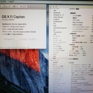引渡先決定】macbookair 13-inch Early 2015