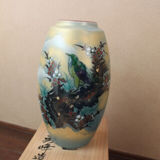 九谷焼（勇峰作）　花瓶