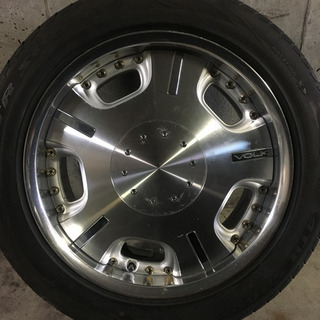 RAYS VOLK / 18×8J PCD139.7 6H オフセット+28 / 235/50R18 / ハイエース　グランドハイエース / 中古