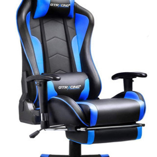 GTRACING GT890F ゲーミングチェア リクライニングチェア 収納式オットマン 新品同様 カバー付
