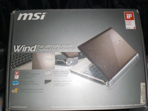 【未使用に近い】モバイルパソコン　msi-U160DX