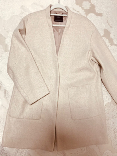 最終値下げ Zara ノーカラーコート美品 乙葉 堅田のコート レディース の中古 古着あげます 譲ります ジモティーで不用品の処分